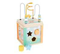 Small Foot cube, pastel motor skills toy for toddlers, playable from five sides,