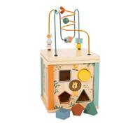 Cubo motorio Safari in legno per bambini