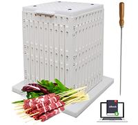 CUBO per ARROSTICINI 64 Pcs per la Facile Produzione di Arrosticini, Spiedini Carne, Pesce, Frutta, Kebab