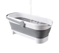 Cubo Plegable, Cubo De Agua Rettangular Plegable Con Asa Portátil, Cubo Plegable Para Jardín, Campeggio, Pesca, Lavado De Coche Cubo plegable para fregona, Mango para fregona, almacenamiento de