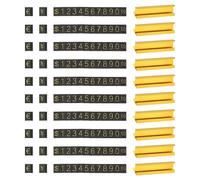 Cubo Prezzo Etichetta Display Oro Tono ,Cento Mille Cifre,10 Set