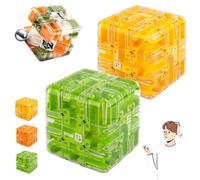 Cubo Puzzle 3d Labirinto, Magico Labirinto - Giocattolo Educativo Antistress, Labirinti, Palline, Cubi Di Intelligenza, Giocattoli Anti-educazione, Divertenti Per La Coordinazione(C+D)