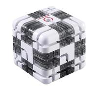 Cubo puzzle labirinto 3D con palline rotanti, gioco rompicapo 3x3 per concentrazione e antistress, regalo educativo