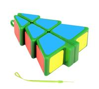 Cubo puzzle, pendente cubo,Cubo velocità a forma di albero di Natale 1X2X3 albero di Natale - Decorazione per di Speed Albero Puzzle Puzzle Portachiavi Albero di liscio