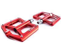 Cubo RFR Flat Race 2.0 Pedale Bicicletta Rosso Alluminio MTB Dirt Anti-scivolo