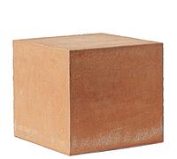 Cubo Scultura in Terracotta Decorazione per Interni o Esterni 23x23cm
