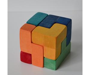 Cubo Tetris ricomponibile in 10 varianti, utilizzabile anche come costruzioni. 8x8 cm Gioco adatto a tutti multicolor