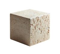 Cubo Travertino Romano Scultura da Tavolo Arte Home Decor Interior Design H 8cm