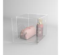 Cubo vetrina cm 25 espositore da terra in plexiglass trasparente