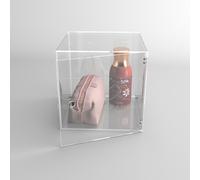Cubo vetrina cm 35 espositore da terra in plexiglass trasparente