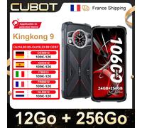 Cubot KingKong 9, smartphone robusto 12GB+256GB 10600mAh(33W) 6,58"FHD+, visione notturna 100MP+24MP, antiurto/impermeabile