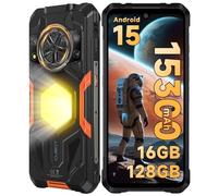 CUBOT Kingkong Power 5 Rugged Smartphone Android 15, MTK G100, 15300mAh/33W, 16GB+128GB/1TB Telefono Indistruttibile, 120Hz 6.88" Cellulare Antiurto, 64MP, 1200LM/136dB Speaker/4G Dual SIM/NFC/IP68
