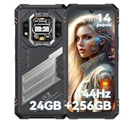 CUBOT Kingkong Star 2,Cellulare Android 14 5G, 24 GB (12+12) RAM, 256 GB ROM, Schermo FHD+ da 6,72", Batteria 5100 mAh, Fotocamera da 100 MP, Smartphone Robusto, 144 Hz/Doppia SIM/Face ID