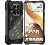 CUBOT Kingkong X Rugged Smartphone 5G Android 14 (2024), 32GB+256GB/1TB Telefono Indistruttibile, 10200mAh(33W) Cellulare Antiurto, 2.4K 6.58” FHD+, 100MP, Doppio Schermo/5G Dual SIM/IP68/NFC/WIFI6