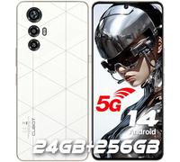CUBOT MAX 5 Smartphone 5G (2024) - 24GB+256GB Telefono Android 14, 144Hz 6.95" FHD+ Cellulare, 100MP Telefoni Cellulari, 5100mAh/33W, Dual SIM 5G/Raffreddamento/Face ID/Fingerprint/NFC/WIFI 6 (Bianco)
