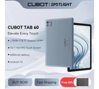 Cubot TAB 60, nuovo tablet Android 2024, Octa-Core, 8 GB di RAM (4 GB+4 GB estesi), 128 GB di ROM, schermo HD+ da 10,1 pollici, batteria da 6000 mAh, OTG, WiFi 6, Bluetooth, tablet offerta, tablet per