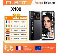 Cubot X100 16GB(8+8) RAM+256GB ROM 64MP Fotocamera 5100mAh Android 15 Dimensity 7025 5G Smartphone 6.88" 120Hz 33W NFC Telefono cellulare