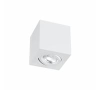 CUBOTTO CUBO CILINDRO FARETTO LED GU10 DA SOFFITTO QUADRATO TONDO BIANCO O NERO [EEK: A+]