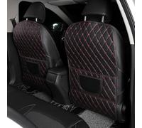 CUBRXEBAT Protezione Sedile Auto per Benz CLS E GLA GLC GLE GLK GLS GL G ML R SLC SLK SL S V, 2 Pezzi Kick Mats in Pelle PU Impermeabile, Proteggi Schienale Posteriore AntiGraffio,A
