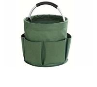 Cubstone 17L Borsa Porta Detersivi per Pulizie,Cestino Porta Prodotti Pulizia Casa con Manico,Contenitore per Utensili per La Pulizia,Secchio Porta Attrezzi,Organizer Detersivo(Green,B)