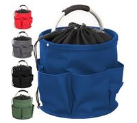 Cubstone 17L Borsa Porta Detersivi per Pulizie,Cestino Porta Prodotti Pulizia Casa con Manico,Contenitore per Utensili per La Pulizia,Secchio Porta Attrezzi,Organizer Detersivo(Blue,A)