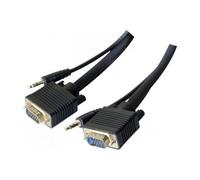 CUC Exertis Connect 137212 cavo video e adattatore 3 m VGA (D-Sub) + 3,5 mm Nero - Nouvo