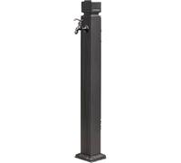 CucCe Colonna idrica da giardino per esterni Colonna d'acqua da giardino indipendente con rubinetto - Acciaio inossidabile 304 antigelo, for irrigazione e lavaggio del cortile(Black3,H-114cm)