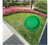 CucCe tombino invisibile Coperchio del tombino incassato Coperchio del tombino circolare in resina, for erba da pavimentazione di cortili, pozzetto di raccolta diviso e bacino fognario(90cm/35.4in)