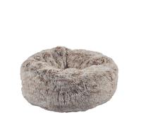 Cuccetta Ciambella morbida e imbottita beige modello Poilu Bobby per cani e gatt