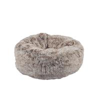 Cuccetta Ciambella morbida e imbottita beige modello Poilu Bobby per cani e gatt