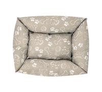 Cuccetta rettangolare per cani e gatti modello bones beige Record