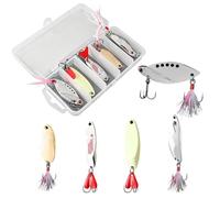 Cucchiai da - Esche Rotanti con Amo,Cucchiai Per Acqua Salata - Per Fiumi Bacini Stagni Rive Marine Onde Laghi E Ambienti All'Aperto