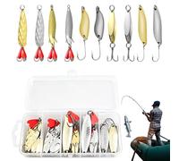 Cucchiai da - Esche Rotanti con Amo | Cucchiaini da Lancio per | Per Fiumi Bacini Stagni Rive Marine Onde Laghi E Ambienti All'Aperto