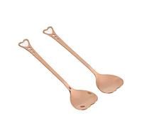 Cucchiai da Gelato in Acciaio Inossidabile Oro Rosa, 2 Pezzi per Gelato e Frutta, Cucchiai da Pala e da Caffè