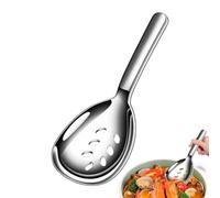 Cucchiai da in Acciaio Inossidabile Forati Ispessiti Lisci Ergonomici | Utensile per servire le pietanze Per cucina sala da pranzo buffet banchetto festa catering cena e casa Cucchiaio forato