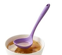 Cucchiai da servizio in silicone - Set a manico lungo resistente al calore | Utensili da cucina antiaderenti sicuri, Cucchiaio grande stile mestolo da zuppa, Strumenti di servizio di cucina Durabl
