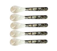 Cucchiai di caviale di madreperla,Cucchiaio di perle per caviale - Cucchiaio di perla Cucchiaio di madreperla di conchiglia - Caviale Server Cucchiai decorativi di caviale per gelato all'uovo e