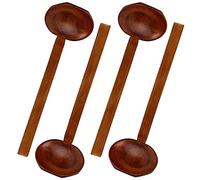 Cucchiai di legno, 4 pezzi Cucchiaio di Tartaruga Maneggiare Lungo Giapponese Cucchiaio Ajisen Ramen Cucchiaio di Zuppa Legno Premium per Porridge Zuppa Ramen Pentola Calda