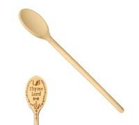 Cucchiai Di Legno Per Cucina,Cucchiaio di Legno da Cucina Thyme Lord Inciso | Utensile da Cucina per Preparare e Servire Zuppe Tè Caffè Dessert Pranzo Colazione Picnic