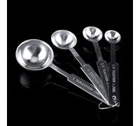 Cucchiai Dosatori, 4 Pezzi Cucchiai Dosatori in Acciaio Inossidabile per Uso Alimentare Cucchiai Dosatori in Metallo Set di Cucchiai Dosatori per Chicchi di caffè e Condimenti