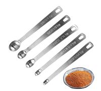 Cucchiai Dosatori - Cucchiaino Da Tè In Acciaio Inossidabile | Mini Cùcchiai Dòsatori, Set Di Cučchiai Doşatori Iń Metallo, Uso Per Cucinare E Cuocere Al Forno, Design Stretto Pèr Barattoli Dì Spezie,