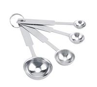 Cucchiai Dosatori, Set di Cucchiai Dosatori 4 Pezzi Cucchiaini Dosatori per Uso Alimentare in Acciaio Inossidabile Cucchiai Dosatori per Chicchi di caffè e Condimenti