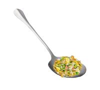 Cucchiai grandi per servire, 25,5 x 7,1 x 4 cm, posate in acciaio , utensili da cucina extra large, cucchiaio da portata portatile in metallo per insalata, cibo, ristoranti, casa, catering, buffet
