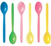 CUCCHIAI GRANITA COLORATI TRASPARENTI 15CM (1 KG)