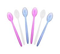 Cucchiai granita frappè gelato in plastica trasparente colorata 19cm 3kg