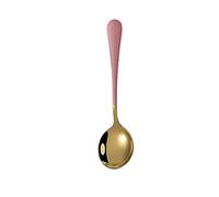 Cucchiai Il cucchiaio in acciaio inossidabile si adatta al tavolo da pranzo. Cucchiaio a testa rotonda dieci colori alla moda cucchiaio a testa rotonda Dimensioni: 4,4 x 17,7 cm (colore: D) (G)