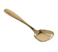 Cucchiai in acciaio inox con testa quadrata, perfetti per servire zuppe e piatti di riso (oro)