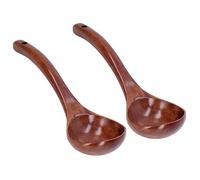 Cucchiai in legno da 2 pezzi per cucinare, mestolo in legno con manico lungo (Ancho de la boca de la cuchara 8CM)