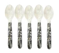 Cucchiai In Madreperla Per Caviale | Cucchiaio Per Perle Di Frutta | Set Da 5 Cucchiai Eleganti In Conchiglia | Posate Decorativi Per Caviale Gourmet