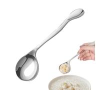 Cucchiai per Anziani, Posate In Acciaio Inossidabile Per Autoalimentazione, Cucchiaio Ausiliario In Metallo, Per Anziani Sofferenti Badanti Case Di Cura Ospedali Pasti Quotidiani Vita Indipendente
